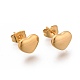 Ciondolo medaglione cuore 304 set di gioielli in acciaio inossidabile SJEW-M097-05G-6