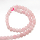 Chapelets de perles en quartz rose mat naturel X-G-J120-30-10mm-2