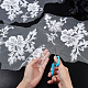 Gorgecraft 2 компл. цветок полиэстер вышивка украшения аксессуары DIY-GF0005-70C-3