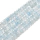 Natural Aquamarine Beads Strands G-K256-58A-2