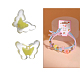 100pcs perles acryliques transparentes&nbsp;PW-WG6752E-06-1