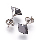 Puces d'oreille en 304 acier inoxydable & colliers avec pendant & kits de bijoux bracelets avec lien SJEW-L135-01A-5