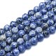 Fili di perle di diaspro macchia blu naturale G-K310-A22-10mm-1