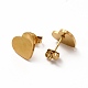 Colliers pendentifs et boucles d'oreilles coeur et couple clé SJEW-E045-03GP-5