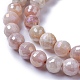 Galvaniser des perles de pierre de soleil naturelles G-F627-03-C01-3