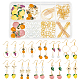 Sunnyclue diy kit de fabrication de boucles d'oreilles pendantes de fruits DIY-SC0018-99-1
