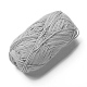 綿編み糸  かぎ針編みの糸  濃いグレー  1mm  約120m /ロール YCOR-WH0004-A09-1
