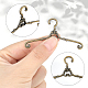 OLYCRAFT 18 Pack Doll Clothes Hanger Mini Doll Hangers Doll Gown Small Dress Miniature Metal Dress Outfit Holders for Wardrobe Doll House Accessories 64X35X3.5mm AJEW-OC0002-59-4