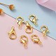 Zinc Alloy Jewelry Findings Golden Lobster Claw Clasps X-E105-G-7