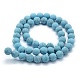 Synthetic Turquoise Beads Strands G-P387-01-8mm-2