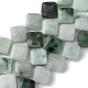 Hebras de cuentas de jadeíta natural de Myanmar G-A092-D01-02-1