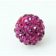 Round Grade A Pave Disco Ball Beads X-RB-H258-10MM-502-1