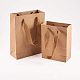 Pandahall Elite 12 pcs 2 tailles sacs en papier sacs-cadeaux en papier kraft sacs de fête sacs à provisions avec poignées pour la fête de shopping à domicile burlywood AJEW-PH0016-50-3