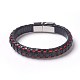 Leather Cord Bracelets BJEW-F368-10-2