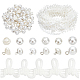 PH PandaHall 20 Yards White Wedding Dress Button Loops Petite Braid Trim Tassel Fringe Lace Trim with 60pcs Pearl Buttons Sewing Dress Zipper Extender for Costume Crafts Sewing Wedding Bridal Dress DIY-PH0017-69-1