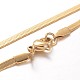 304 Stainless Steel Snake Chain Necklaces NJEW-F195-01A-G-1