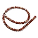 Chapelets de perles en jaspe rouge naturel G-L420-25-6mm-01-3