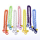 Personalisierte Acryl-Kabelketten-Halsketten NJEW-JN02868-1