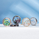 PH Pandahall Strass-Foto-Charms runder Kristall-Foto-Anhänger FIND-PH0008-16-4