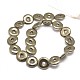 Donut Natural Pyrite Beads Strands G-I126-22-18x4mm-2