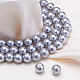Cuentas redondas de perlas de vidrio teñidas ecológicas HY-BC0001-8mm-RB026-5