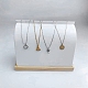 Wood Covered with PU Leather Necklace Display Stands NDIS-A002-01A-1