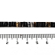Agate à bandes noires naturelles / brins de perles d'agate à rayures G-Z045-A12-01-5