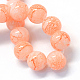 Chapelets de perles rondes en verre peint de cuisson DGLA-Q019-8mm-63-2