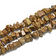 Natural Wood Lace Stone Beads Strands G-S317-12-1