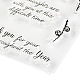 シリコンクリアスタンプ  カード作りの装飾DIYスクラップブッキング用  言葉  15x10.5x0.3cm DIY-A013-22-3