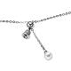TINYSAND Sterling Silver Cubic Zirconia Jingle Bell Charm Bracelet TS-B385-S-3