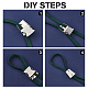 CHGCRAFT DIY Bolo Tie End Finding Making Finding Kit FIND-NB0002-07-4