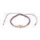 Bracelet de perles tressées en cordon de nylon ajustable BJEW-JB05732-01-1