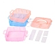 Rectangle Portable PP Plastic Detachable Storage Box CON-D007-02C-4