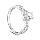 Shegrace 925 anillo de dedo de plata esterlina JR514A-1