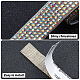 SUPERFINDINGS Glitter Glass Hotfix Rhinestone(Hot Melt Adhesive On The Back) DIY-FH0002-53B-2