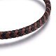 Кожаные браслеты плетеного шнура BJEW-E352-19P-2