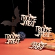 Dolcetto o scherzetto ornamenti di ritagli di legno vuoti di Halloween WOOD-L010-03-5