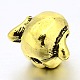 3D Buddha Head Alloy Beads PALLOY-L150-01AG-2