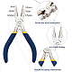 BENECREAT 6 in 1 Bail Making Pliers Wire Looping Forming Pliers with Non-Slip Comfort Grip Handle for 3mm to 9.5mm Loops and Jump Rings PT-BC0001-20-6
