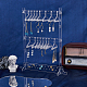 SuperZubehör 1 Set transparenter Acryl-Ohrring-Präsentationsständer mit 16 Kleiderbügeln EDIS-FH0001-06-5