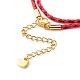 Two Loops Cotton Cord Warp Bracelets BJEW-JB06465-03-3