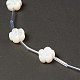 Guscio bianco naturale madreperla perle di conchiglia BSHE-B005-04-3
