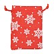 Sacchetti di imballaggio in tela a tema natalizio ABAG-L007-01A-03-2