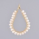 Colgantes naturales de perlas cultivadas de agua dulce PALLOY-JF00415-1