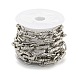 Alloy Textured Oval Link Chains LCHA-K001-05P-2