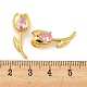 Real 18K Gold Plated Rack Plating Brass Micro Pave Cubic Zirconia Pendants KK-R153-13A-G-3