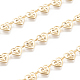 3.28 Fuß handgefertigte Perlenketten aus Messing X-CHC-I031-22G-2