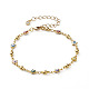 Conjuntos de joyas de cadenas de eslabones de esmalte de latón hechos a mano SJEW-JS01164-8