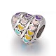 Retro 304 Stainless Steel European Beads OPDL-L013-19AS-1